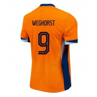 Camisa de time de futebol Holanda Wout Weghorst #9 Replicas 1º Equipamento Europeu 2024 Manga Curta